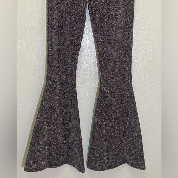 Drifter - Extreme Flare Metallic Multicolor Shimmery Bell Pants - size S - Picture 6 of 7